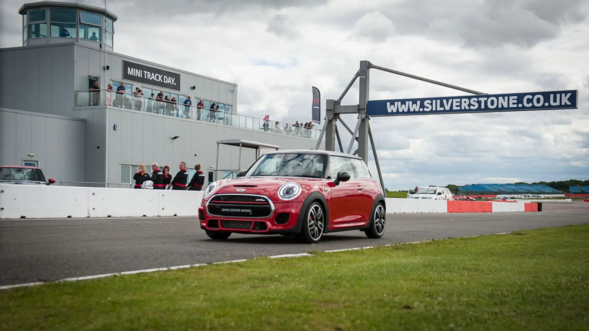 Red car on Silverstone mini track day